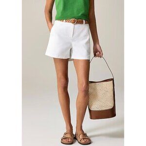 J. Crew Chino Shorts 5" White - size 6 NWT